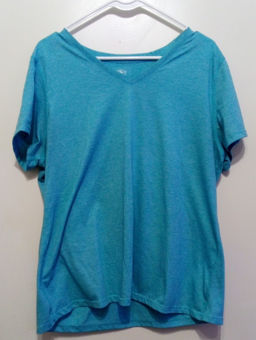 Athletic Works Peacock Blue V-Neck Tee